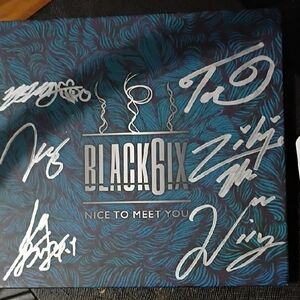 Black6ix Autographed Album Cover